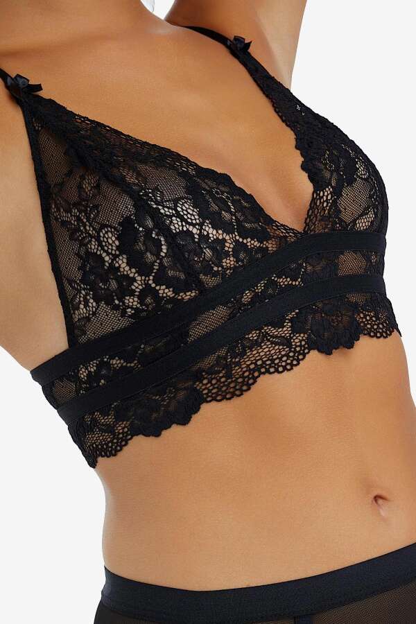 Ayyıldız 2041 Siyah Bralet Sütyen - 2