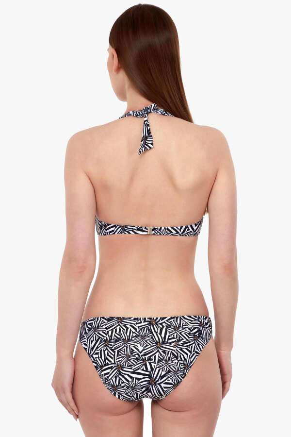 Ayyıldız 40664 Siyah Beyaz Çiçekli Bikini Takımı. 2