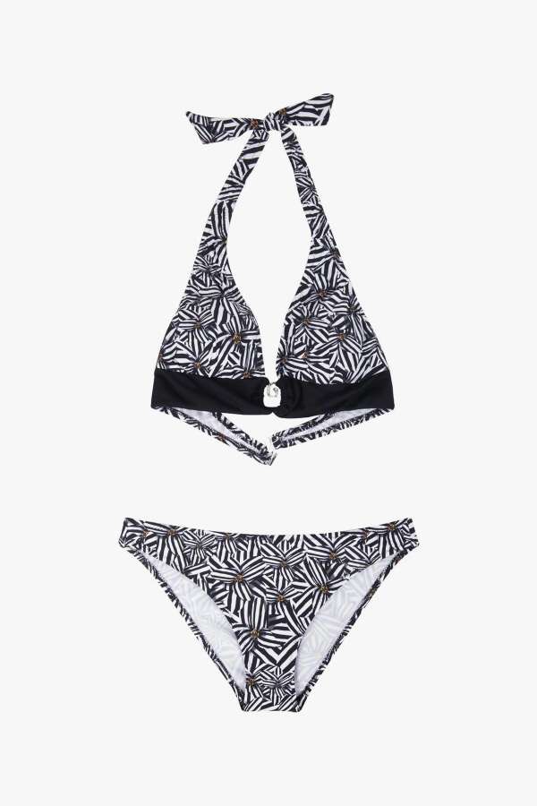 Ayyıldız 40664 Siyah Beyaz Çiçekli Bikini Takımı. 4 Ayyıldız 40664 Siyah Beyaz Çiçekli Bikini Takımı. 4