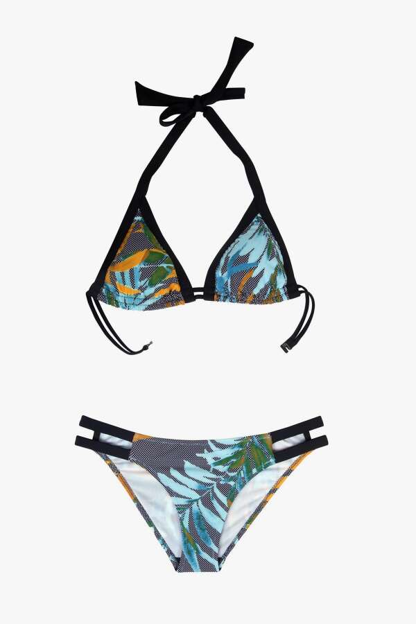 Ayyıldız 9723 Mavi Desenli Bikini Takımı - 3