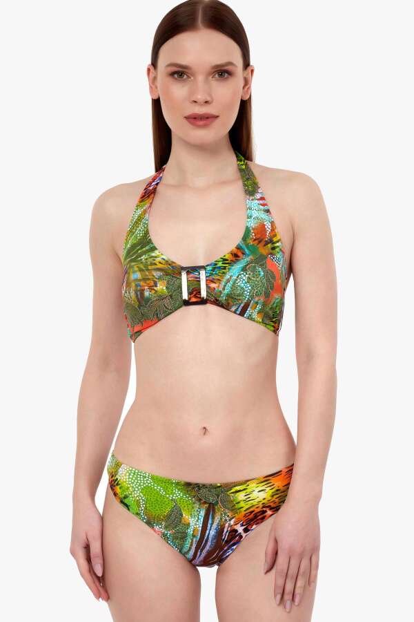 Ayyıldız 40693 Yeşil Toparlayıcı Bikini Takımı. 1