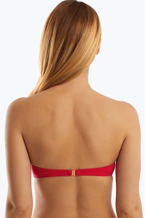 Ayyıldız 63549 Kırmızı Straplez Bikini Üstü - 2