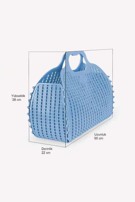 Aykasa 382252 Baby Blue Katlanabilir Plaj Çantası - 5