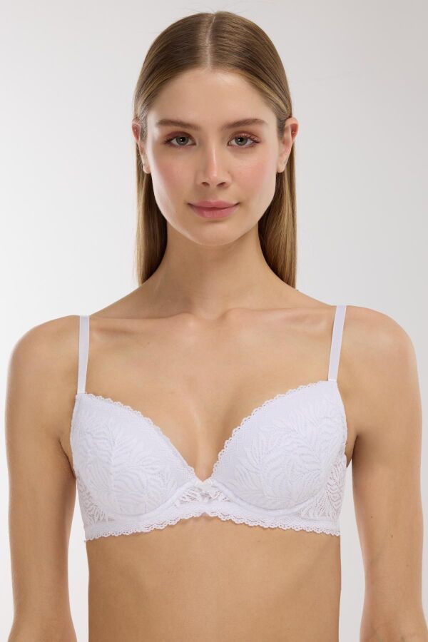 Ayyıldız 175 Beyaz Dantelli Sütyen - 1