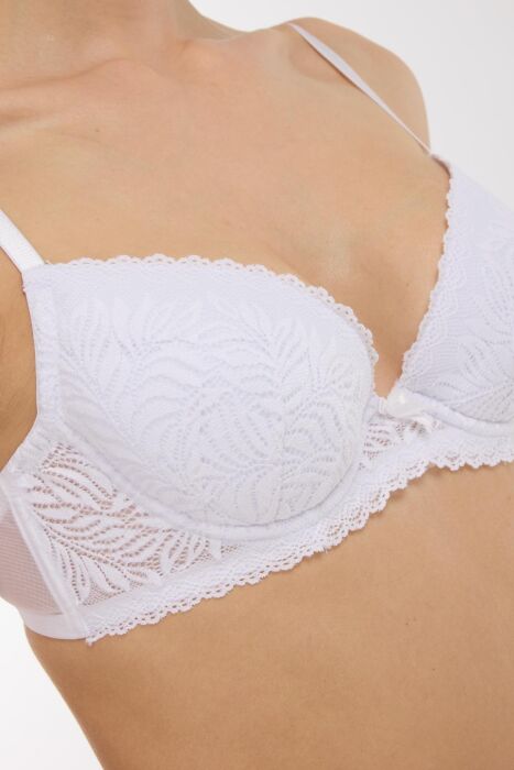 Ayyıldız 175 Beyaz Dantelli Sütyen - AYYILDIZ (1)