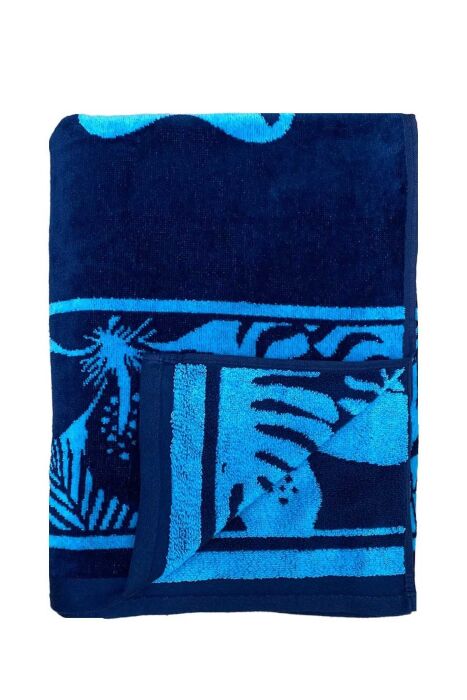 Çift Kişilik Cayo Mavi Plaj Havlusu - (1)