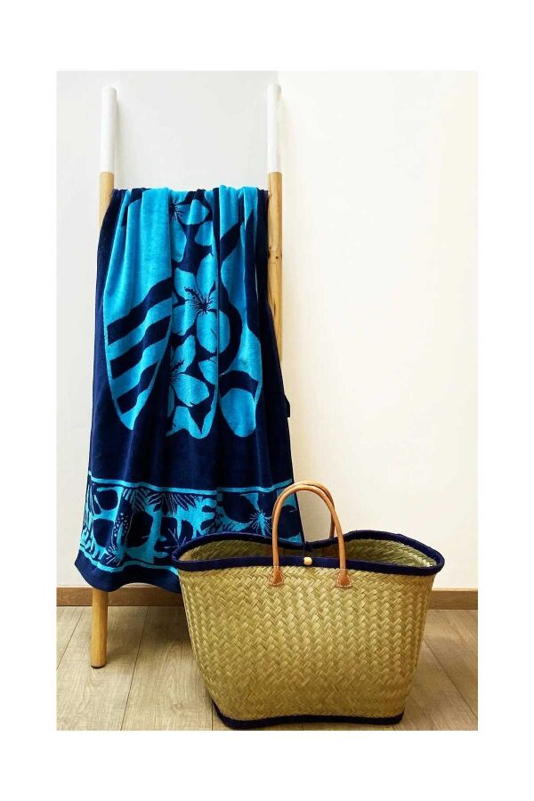 Çift Kişilik Cayo Mavi Plaj Havlusu - 3