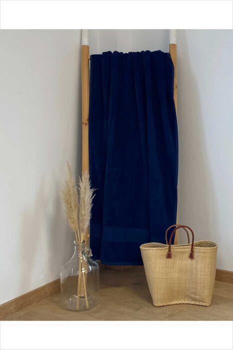 Çift Kişilik Classy Lacivert Plaj Havlusu - 3