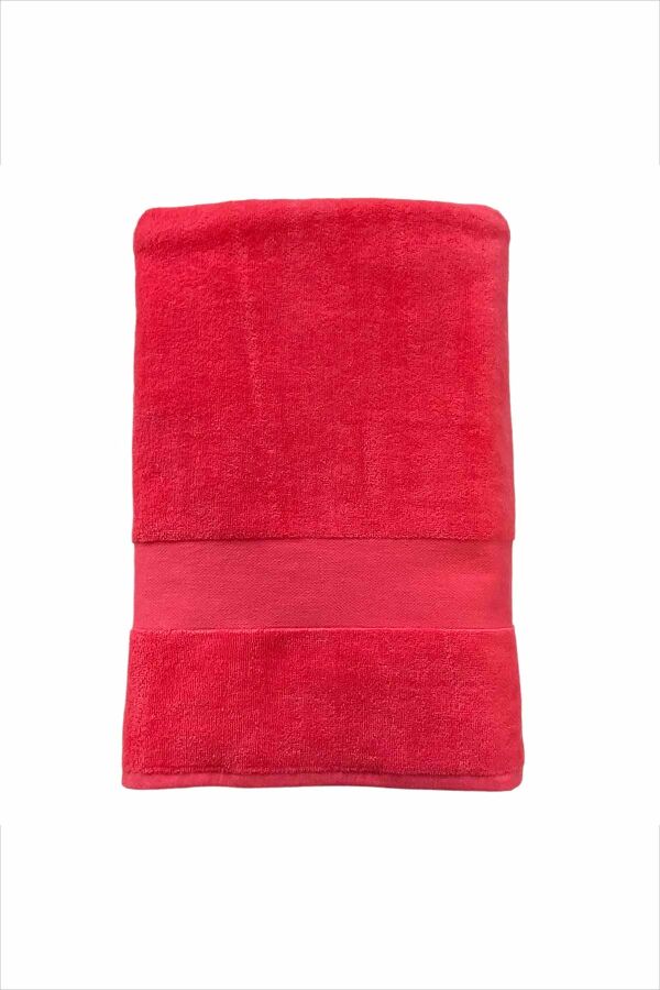 Çift Kişilik Classy Pembe Plaj Havlusu - 1