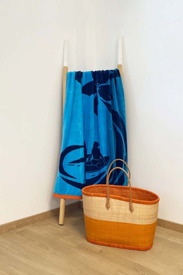 Çift Kişilik Cool Surf Mavi Plaj Havlusu - 2