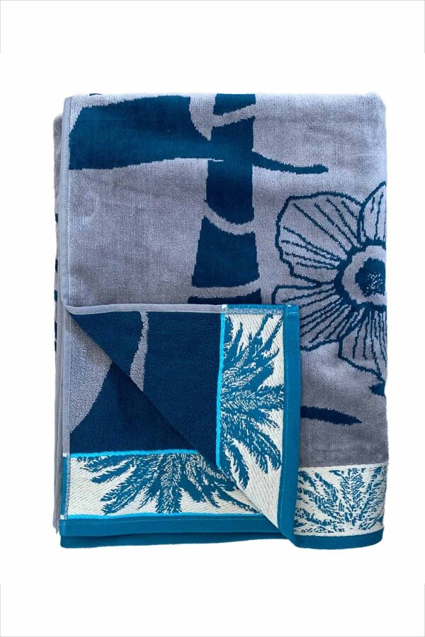 Çift Kişilik Dixon Desenli Plaj Havlusu - 2