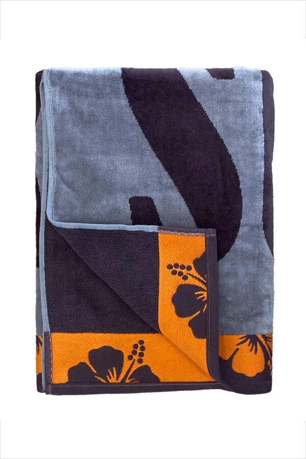 Çift Kişilik Kabana Kahve Plaj Havlusu - 2