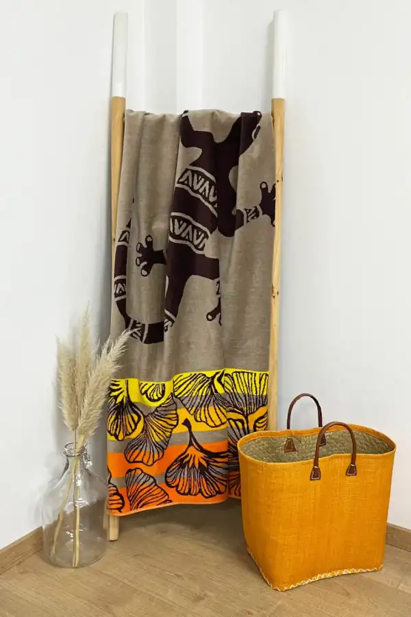 Çift Kişilik Kahve Plaj Havlusu - 2