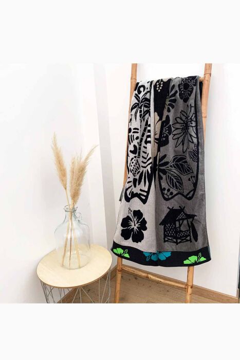 Çift Kişilik Kahve Surf Plaj Havlusu - 3