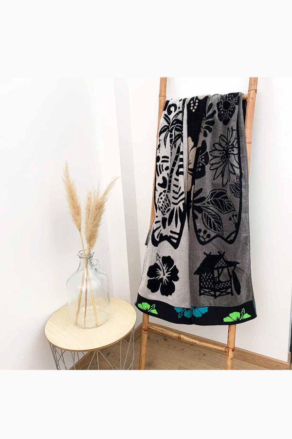 Çift Kişilik Kahve Surf Plaj Havlusu - 3