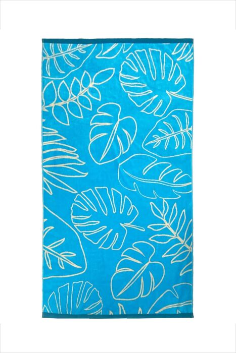 Çift Kişilik Kenta Mavi Plaj Havlusu - 1