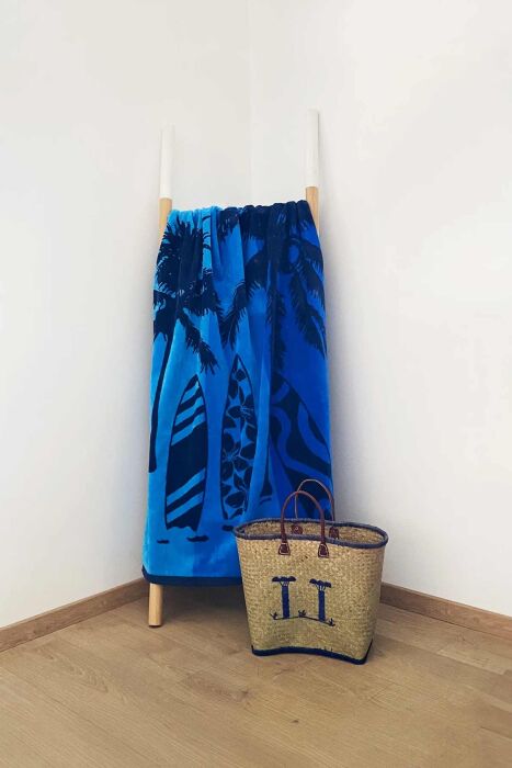 Çift Kişilik Lombok Mavi Plaj Havlusu - 2