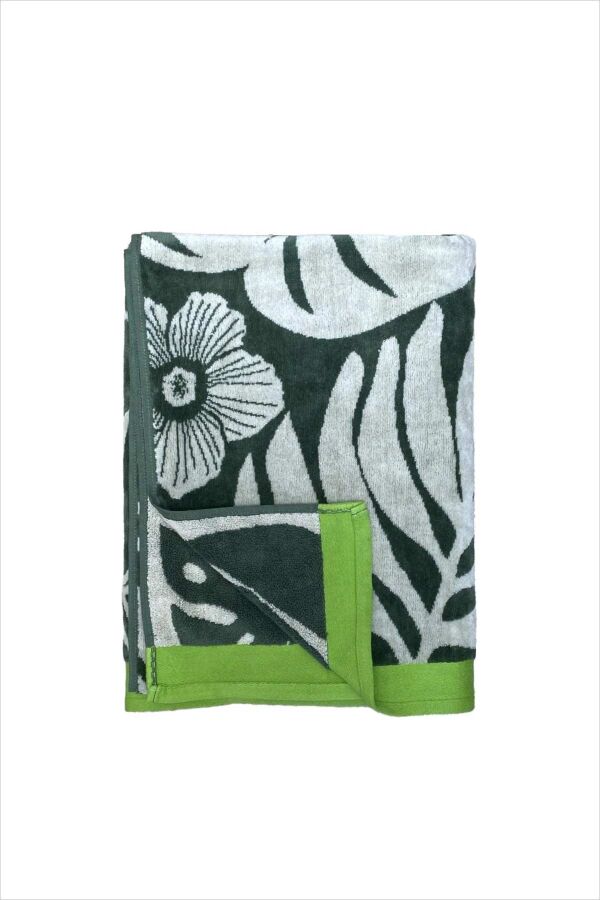 Çift Kişilik Musia Yeşil Plaj Havlusu - 3