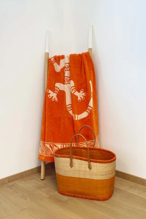 Çift Kişilik Nossa Turuncu Plaj Havlusu - 2