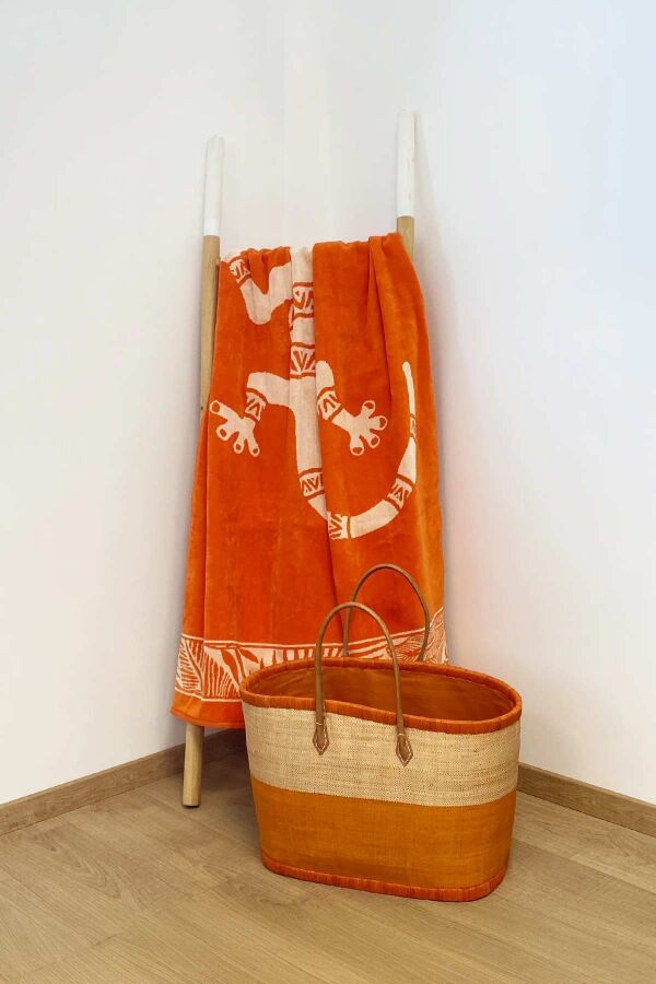 Çift Kişilik Nossa Turuncu Plaj Havlusu - 2