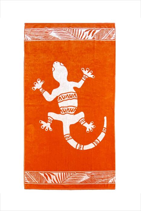 Çift Kişilik Nossa Turuncu Plaj Havlusu - 1