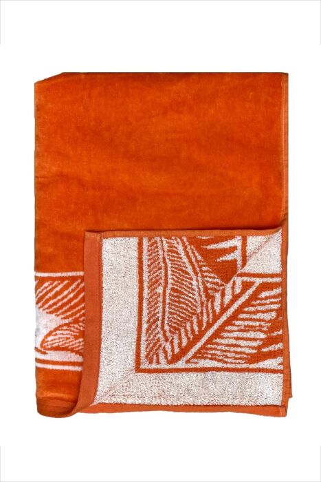 Çift Kişilik Nossa Turuncu Plaj Havlusu - 3
