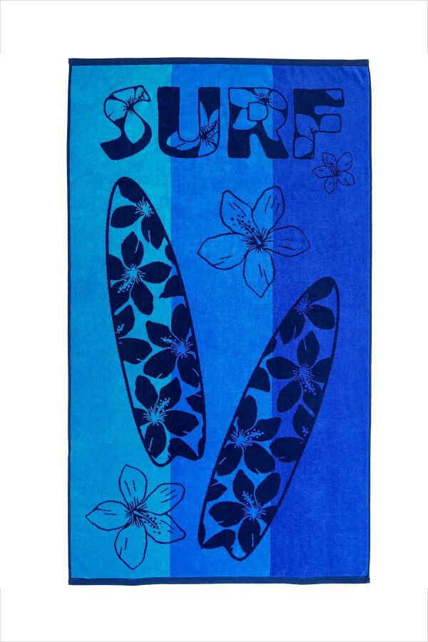 Çift Kişilik Pyrgos Mavi Havlu - 1