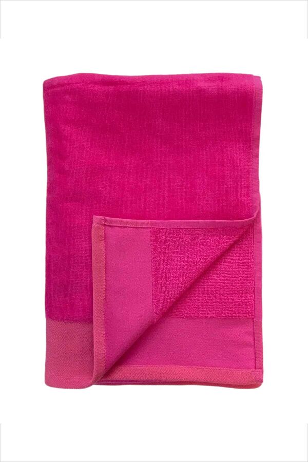Çift Kişilik Shady Fuşya Plaj Havlusu - 1