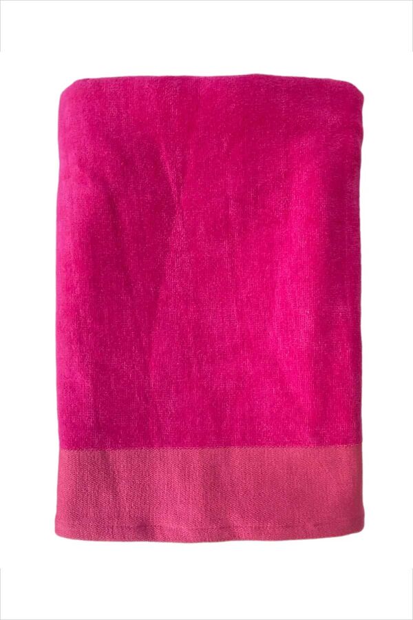 Çift Kişilik Shady Fuşya Plaj Havlusu - 2