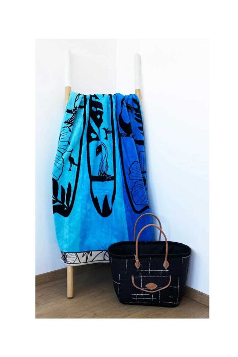 Çift Kişilik Turkuaz Surf Plaj Havlusu - (1)