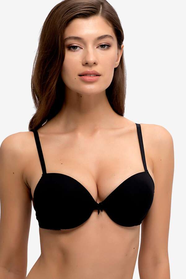 Ayyıldız 811 Siyah Push-Up Sütyen - 1