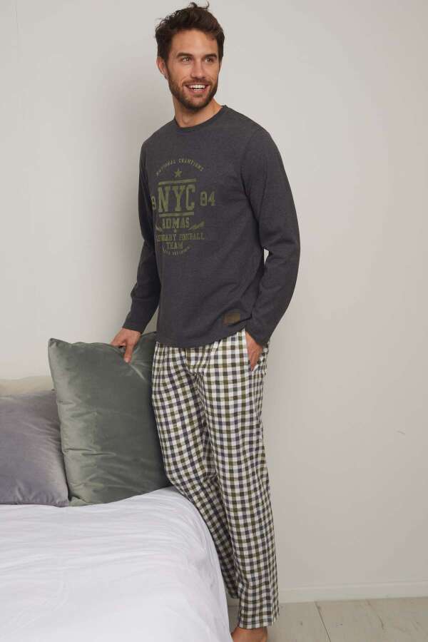 Ayyıldız 55319 Erkek Gri Pijama Takımı. 1 Ayyıldız 55319 Erkek Gri Pijama Takımı. 1