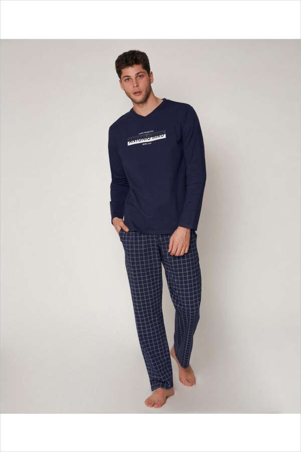 Ayyıldız 55236 Erkek Lacivert Pijama Takımı. 2 Ayyıldız 55236 Erkek Lacivert Pijama Takımı. 2