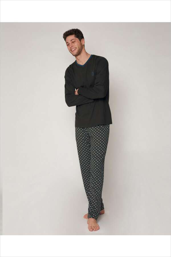 Ayyıldız 55265 Erkek Yeşil Pijama Takımı. 1 Ayyıldız 55265 Erkek Yeşil Pijama Takımı. 1