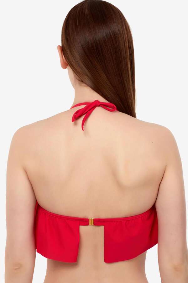 Ayyıldız 63553 Kırmızı Straplez Bikini Üstü - 3