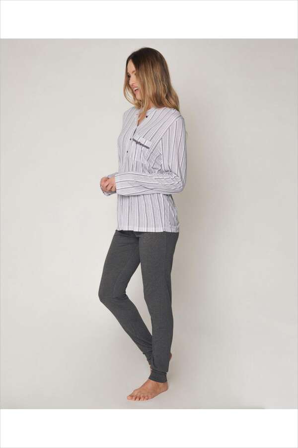 55821 Gri Pijama Takımı - 2