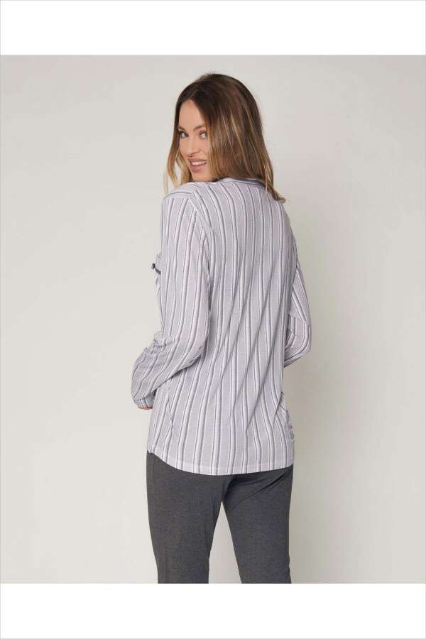 55821 Gri Pijama Takımı - 4