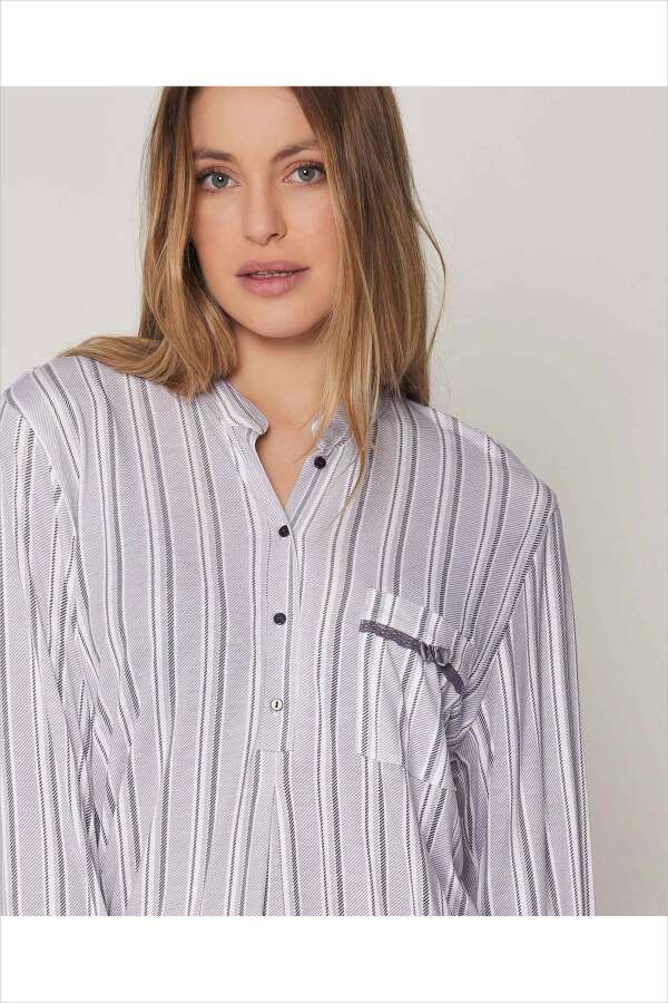 55821 Gri Pijama Takımı - 5