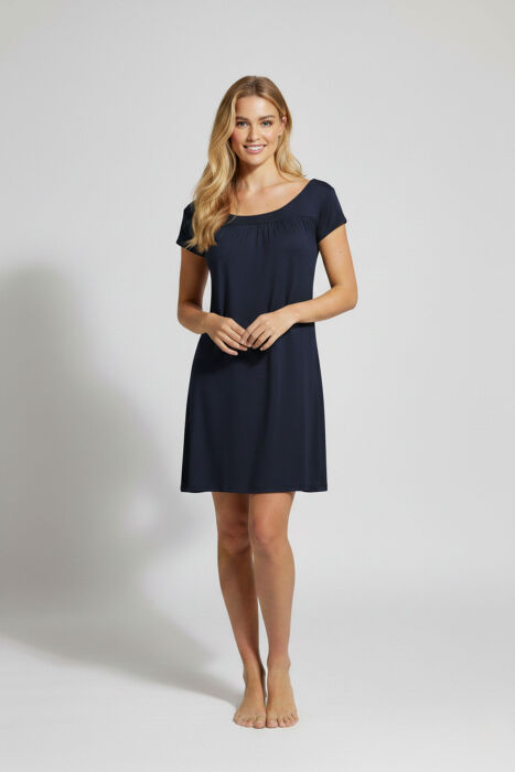 Ayyıldız 59333 Lacivert Penye Elbise - AYYILDIZ