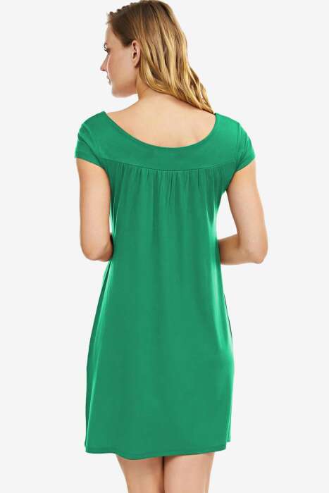 AYYILDIZ - Ayyıldız 59333 Nil Yeşili Penye Elbise (1)