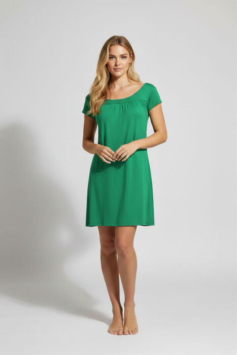 Ayyıldız 59333 Nil Yeşili Penye Elbise - AYYILDIZ