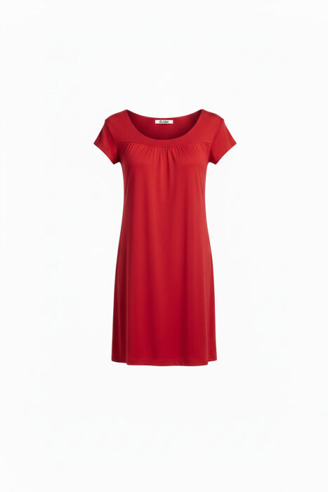 Ayyıldız 59333 Kırmızı Penye Elbise - 3