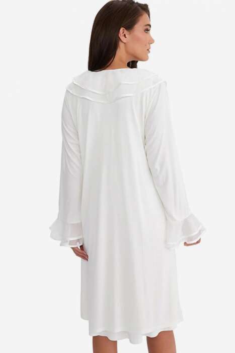 Ayyıldız 3415 Ekru Lohusa Gecelik Sabahlık Takım - 3