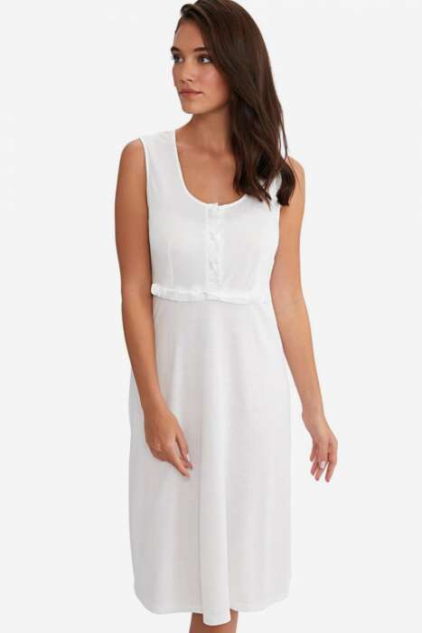 Ayyıldız 3415 Ekru Lohusa Gecelik Sabahlık Takım - AYYILDIZ (1)