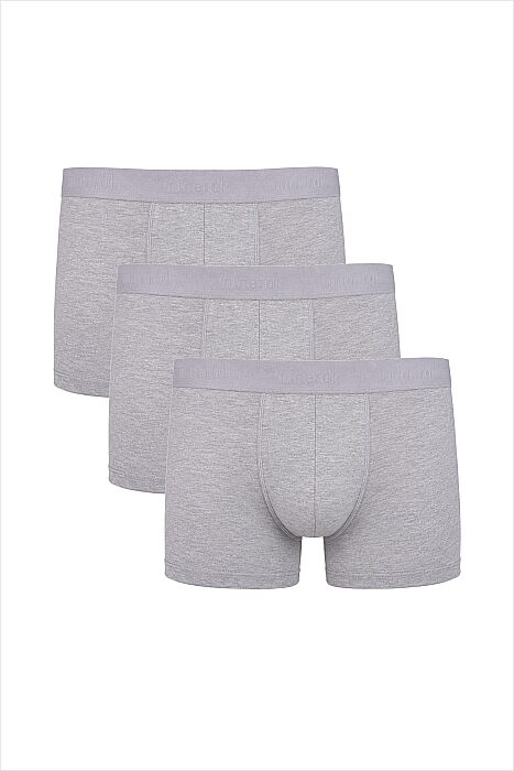 Mineral 52 Man Üçlü Paket Gri Erkek Boxer Külot - 1