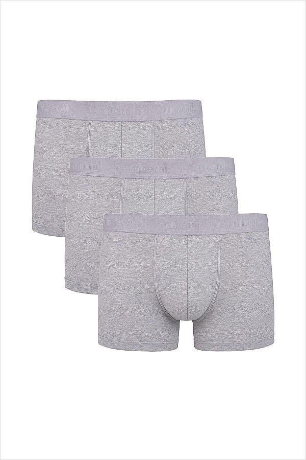 Mineral 52 Man Üçlü Paket Gri Erkek Boxer Külot - 1