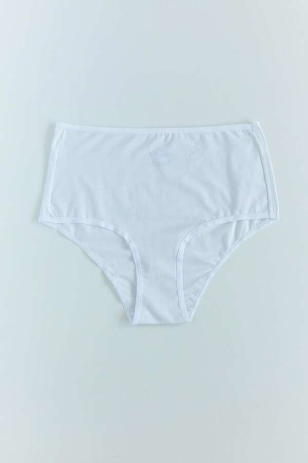 Mineral 23 Beyaz Yüksek Bel Külot - 4