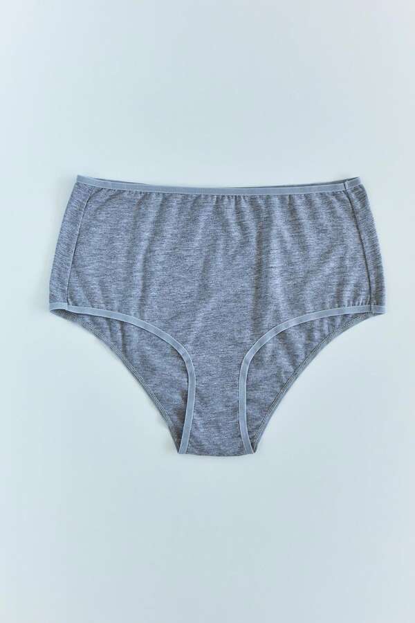 Mineral 23 Gri Yüksek Bel Külot - 4