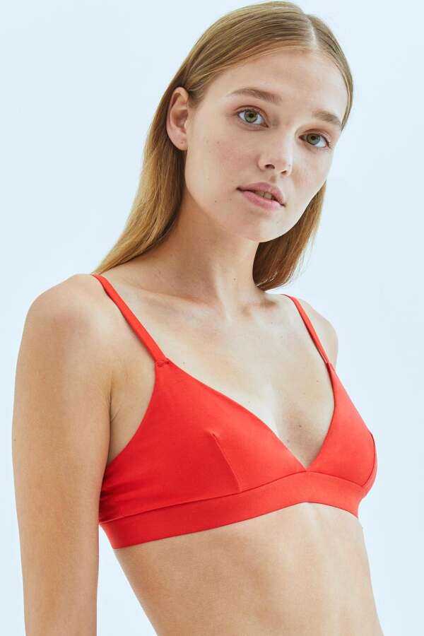 Mineral 11 Kırmızı Üçgen Sütyen - 1