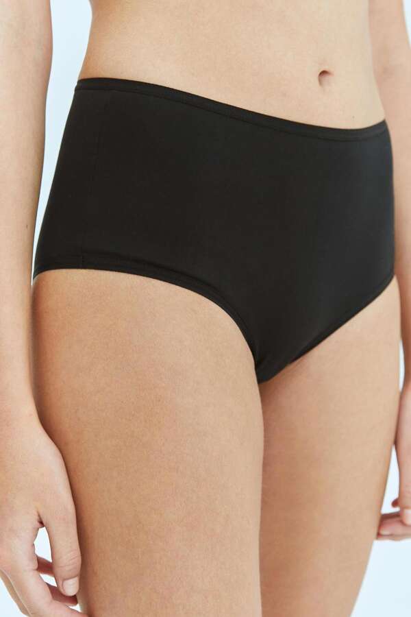 Mineral 23 Siyah Yüksek Bel Külot - 2